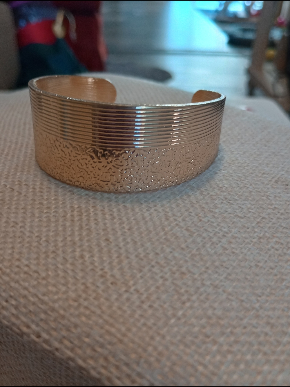 paparazzi Gold Textured Cuff Bracelet